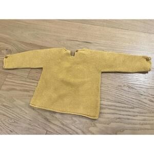 Zara Baby Girl Mustard Yellow Knit Sweater • Size 3-4Y